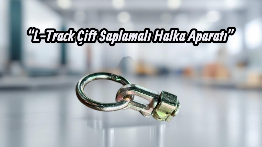 L-Track Çift Saplamalı Halka Aparatı L-Track Çift Saplamalı Halka Aparatı - Yük Sabitleme Ray Sistemleri